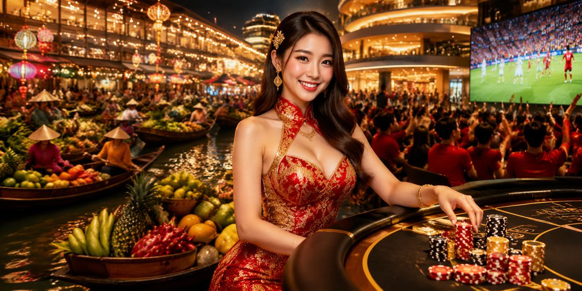 Khung cảnh lễ hội cá cược tại miền Tây sông nước, thể hiện tinh thần giải trí có trách nhiệm